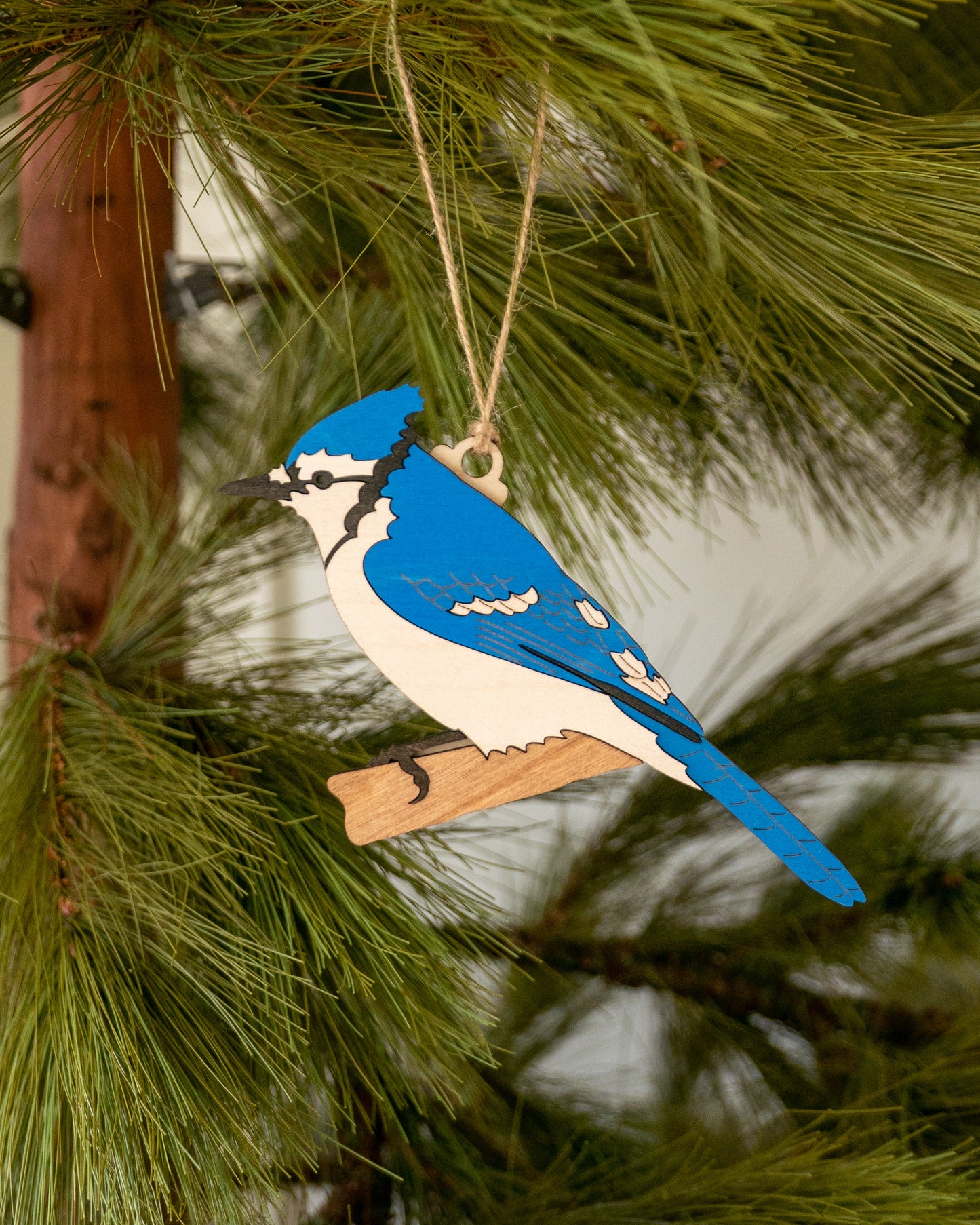 Blue Jay Tree Ornament