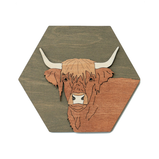 Highland Cow Wall Art