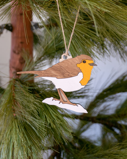 European Robin Tree Ornament