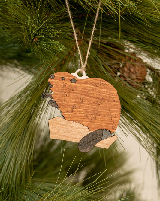 Beaver Tree Ornament