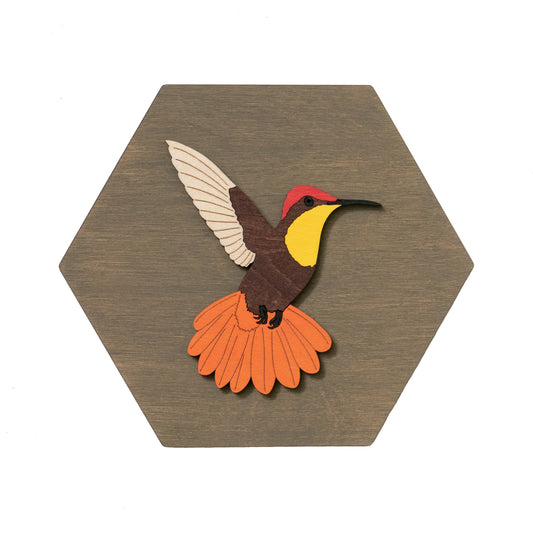 Ruby-topaz Hummingbird Wall Art